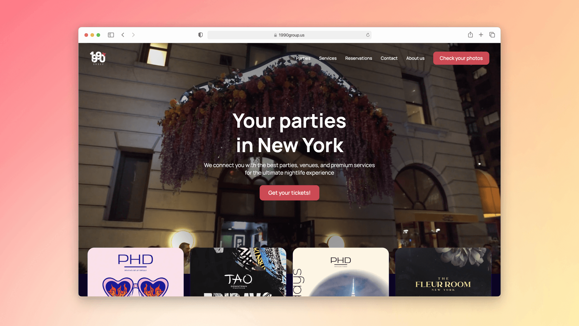 Top Parties in New York City - 1990 Group